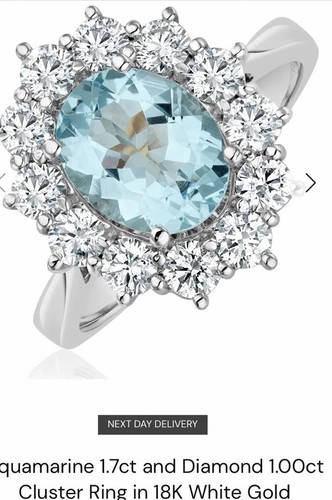 Aquamarine 7ct and diamond - aquamarine,