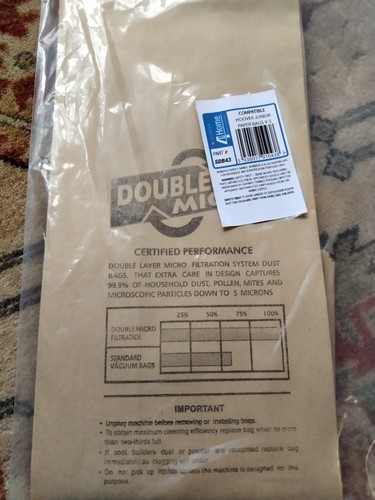 Hoover junior vacuum bags - x,