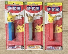 Pokémon Pez Dispenser Exp 06.2027 x 3 New Pokemon Pikachu Eevee