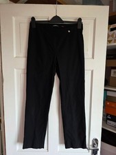 ROBELL Black Marie Slim Trousers Size 12 *Flaw