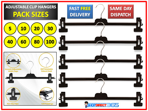 Black plastic adjustable clip - adjustable,