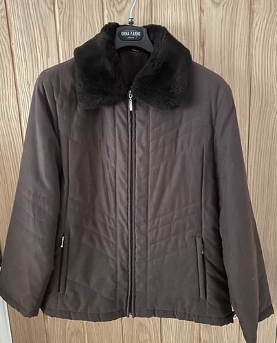 Vintage dark brown - padded, coat