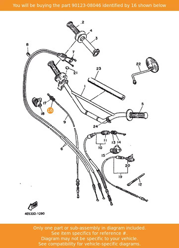Yamaha bolt 90123 08046 - bolt,, 90123-08046