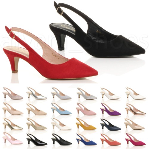 Womens ladies low mid - mid, heel
