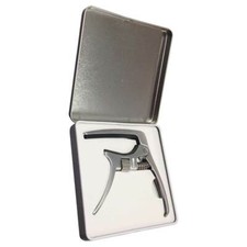 Guitar Capo for Acoustic & Electric Guitar with Bridge Pin Puller, Silver