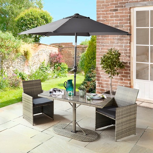 Rattan bistro set with - bistro,