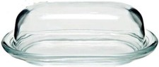 VINTAGE Glass Butter Saver Covered Dish