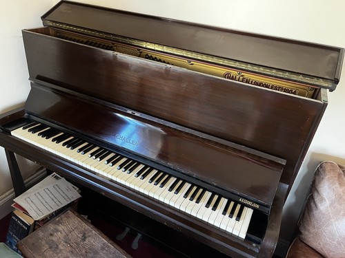 Antique challen upright piano - challen,