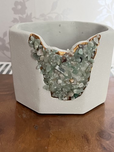 Raw belavi geode planter 10cm - planter,