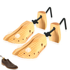 2 x MENS GENTS SHOE STRETCHERS TREE WOODEN SHAPER BUNION CORN BLISTER SIZE 6-12