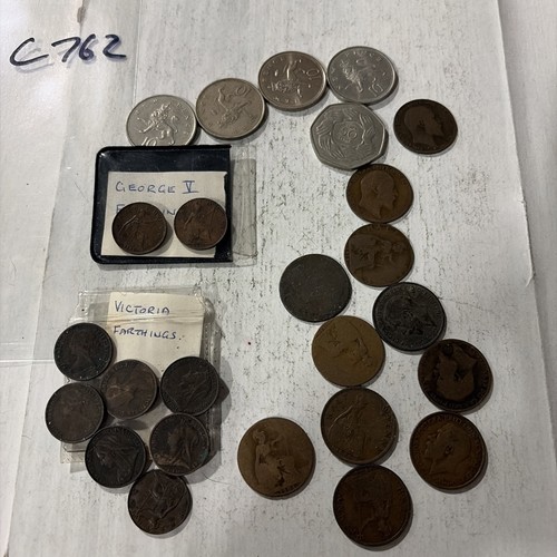 C762 bulk lot farthing - bulk,