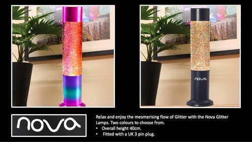 Nova glitter lamps - glitter,