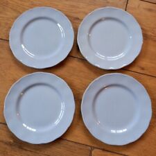 SET OF FOUR VINTAGE 1940s GRINDLEY LUPIN PETAL WARE. CAKE/TEA/SIDE PLATES