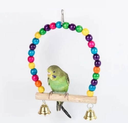 Colorful bead wooden parrot - bead,