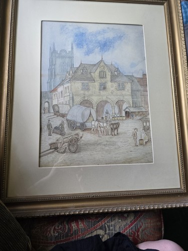 Superb old watercolour - old,