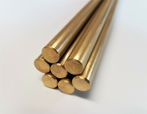 8mm brass round rod bar - round, metal