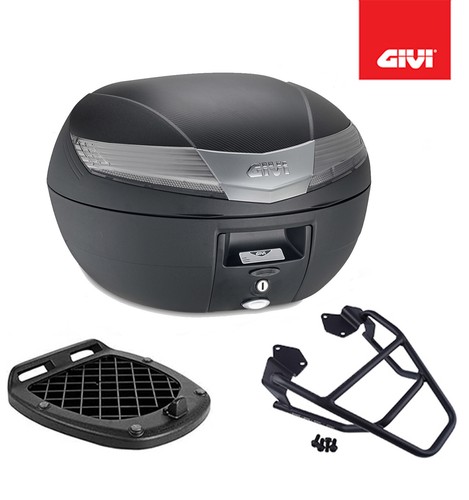 Givi black top case kit - black,