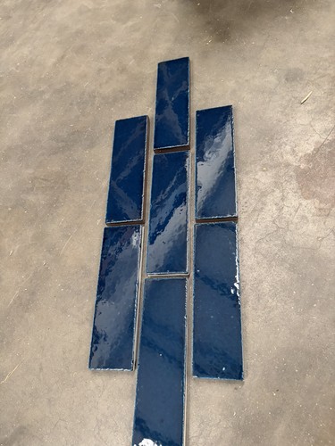Midnight blue gloss brick