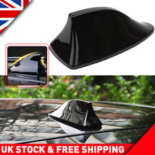 Gloss Black Car Shark Fin Aerial Antenna Mast Roof AM/FM Radio Signal Kit Tool