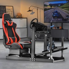 Marada New F1 Racing Sim Cockpit Stand With Red Or Black Seat Fit Logitech G29