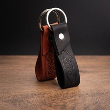 Ford Leather Keyring Exclusive Crazy Horse High Quality Leather Keychain
