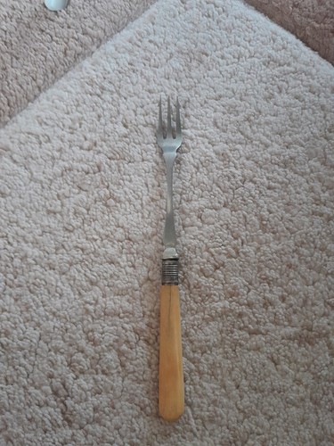 Silver pickle fork - ,