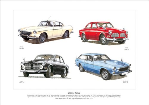 Classic volvo fine art print - art,