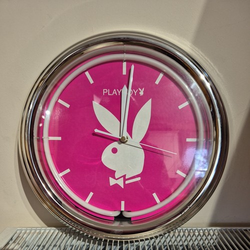 Playboy bunny lightup clock - playboy,