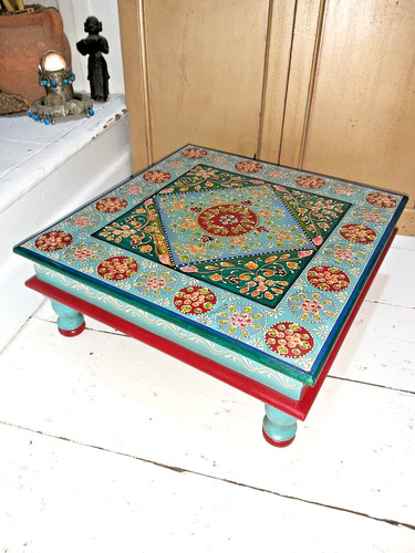 Hand painted wooden indian - hand,