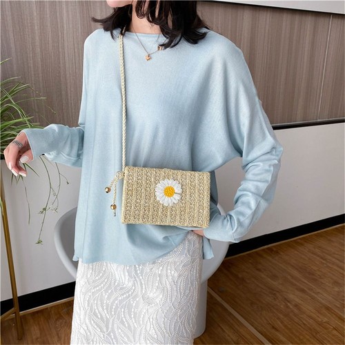 Rattan crossbody bag handmade - crossbody,