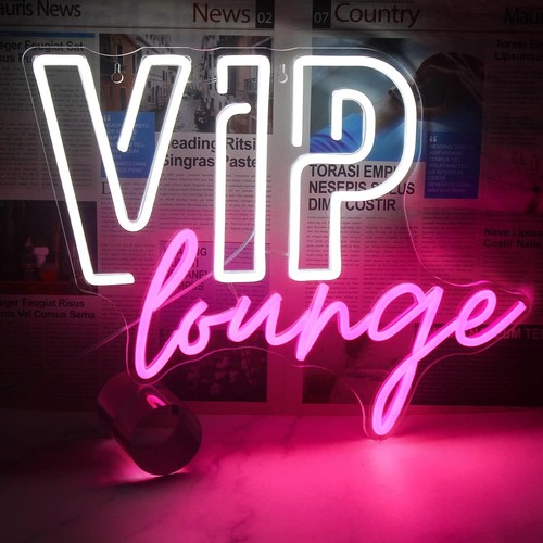 Vip lounge neon sign - lounge, led