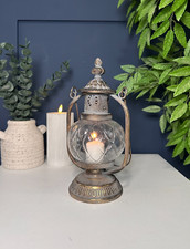 Vintage Glass Candle Holder Floor Table Lantern | Stylish Home Decor