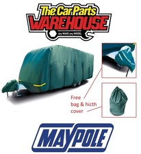 Maypole Caravan Cover 4-Ply Green Premium Breathable ALL SIZES - 2022 Model