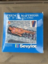 SEVYLOR French Mattress INFLATABLE TO7 Raft float Pool Beach 78 x 28 - NEW - VTG