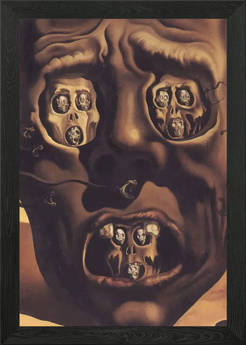 Salvador dali painting framed - dali,