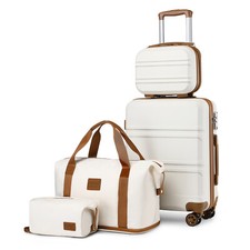 4PCS Set Cream Carry-On Cabin