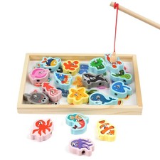 Wooden Fishing Game 19pcs