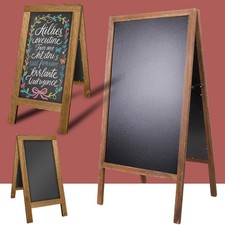 Wood Frame Advertising Board Double Sided Blackboard Chalkboard Display Stand
