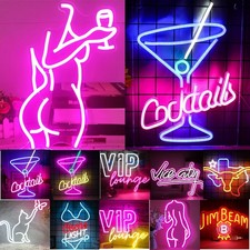 Neon Sign Light LED Wall Decor Hanging Night Lights for Bedroom Club Party USB