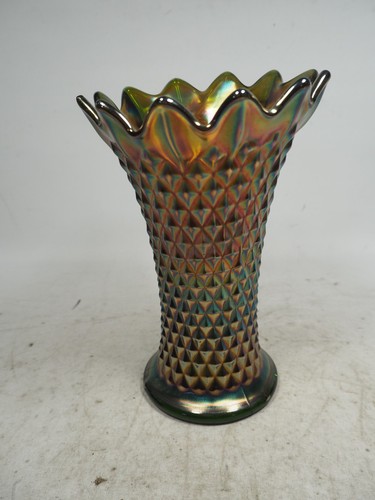 Northwood carnival glass vase - northwood,