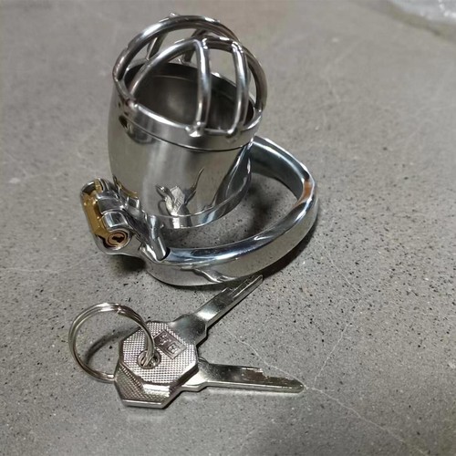 Stainless steel male chastity - stainless,