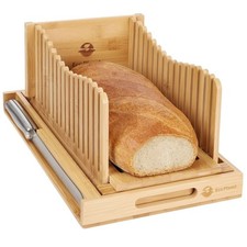 Eco Bamboo Bread Slicer Wooden