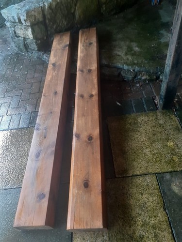 Pitch pine beams - pitch, (2