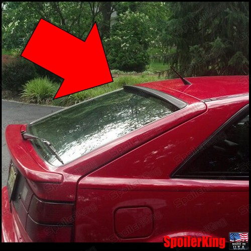 Rear hatch window roof spoiler - window,