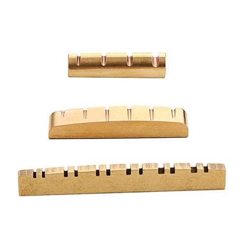 Brass slotted nut guitar parts - slotted,