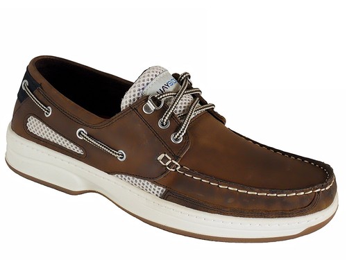 Leather deck shoes quayside - deck,