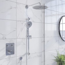 Push Button Concealed Mixer Shower with Round Head - Vanc BeBa_28250/82887MASTER