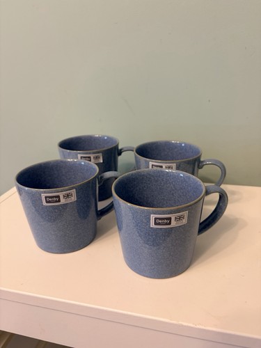 Denby elements blue mugs set - denby,