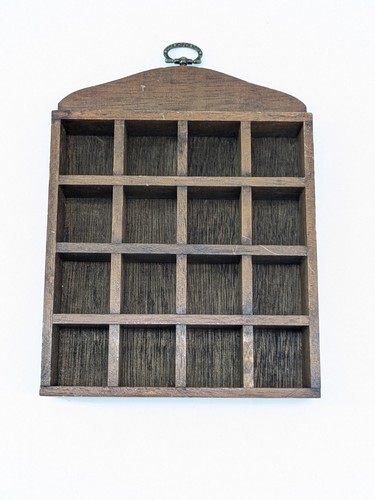 Rustic wooden mini display - wooden,