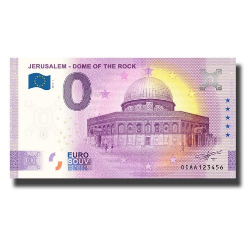 Euro zero banknote jerusalem - banknote,